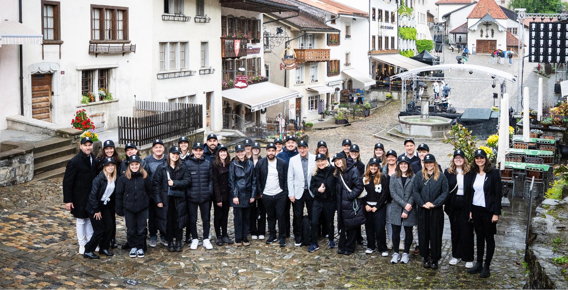 L’équipe de l’UFT lors du 100e anniversaire à Gruyères